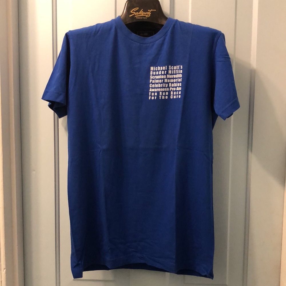 Dunder Mifflin tshirt The Office Meredith Palmer Celebrity Rabies Pro-Am Medium